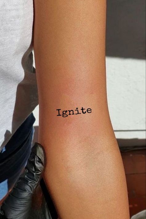 Meaningful Book Tattoos, Ignite Tattoo Ideas, Bookish Tattoos Reading Quotes, Tattoo Ideas Bookish, Aaron Warner Ignite Tattoo, Aaron Warner Tattoos, Ignite Me Tattoo, Ignite Tattoo Aaron Warner, Shatter Me Tattoos