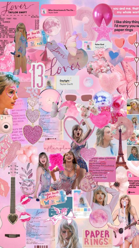 #taylorswiftvibes #lover #tayloralisonswift #lovertaylorswift #pink #aesthtic #pinkaesthtic #collages #taylorislife #pinkcore #erastour  #aesthetic #taylerswift #pinkaesthethic #cute #collageaesthetic Taylor Swift Images, Baby Blue Wallpaper, Taylor Swift Lover, Wendy House, Slay Girl, Pink Lifestyle, Colorful Aesthetic, Taylor Swift Posters, Taylor Swift Concert