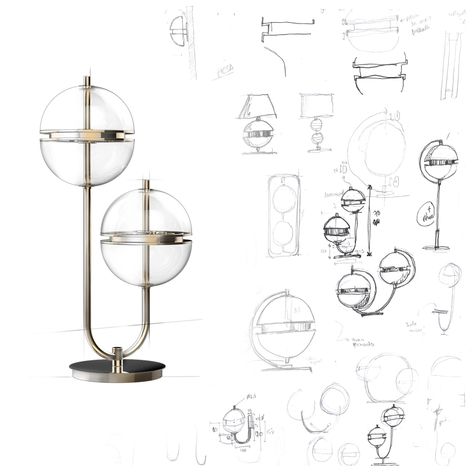 Light Sketch Design, Lamp Sketch Design, Lighting Design Sketch, Lamp Design Drawing, Lamp Sketch, Interior Design Lighting, Organic Table, Architecture Design Concept, Design Lighting