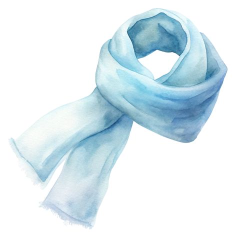 Watercolor Scarf Clipart Scarf Clipart, Scarf Illustration, Scarf Drawing, Watercolor Scarf, Graphic Scarf, Winter Clipart, Winter Watercolor, Graphic Projects, Cozy Accessories