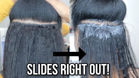 How To Remove Your Glue In Weave *No Damage* Stop Coming For My Edges Sis! [Video] - https://blackhairinformation.com/video-gallery/how-to-remove-your-glue-in-weave-no-damage-stop-coming-for-my-edges-sis-video/ Glue In Weave, Glue In Extensions, Faux Locs Blonde, Weave Installation, Glue In Hair Extensions, Short Weave Hairstyles, Natural Hair Weaves, Hair Glue, How To Remove Glue