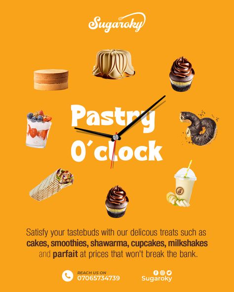 Pastry Social Media Design, Pastry Ads Design, Pastry Advertising Design, Bakery Creative Post, Creative Food Poster Design Graphics, Bakery Ads Creative, Pastry Poster Design, Sweets Creative Ads, Bakery Content Ideas