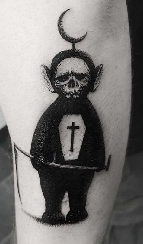 Ghostmane Tattoo, Dark Tattoos For Men, Satanic Tattoos, Candle Tattoo, Art Flash, Scary Tattoos, Creepy Tattoos, Spooky Tattoos, Horror Tattoo