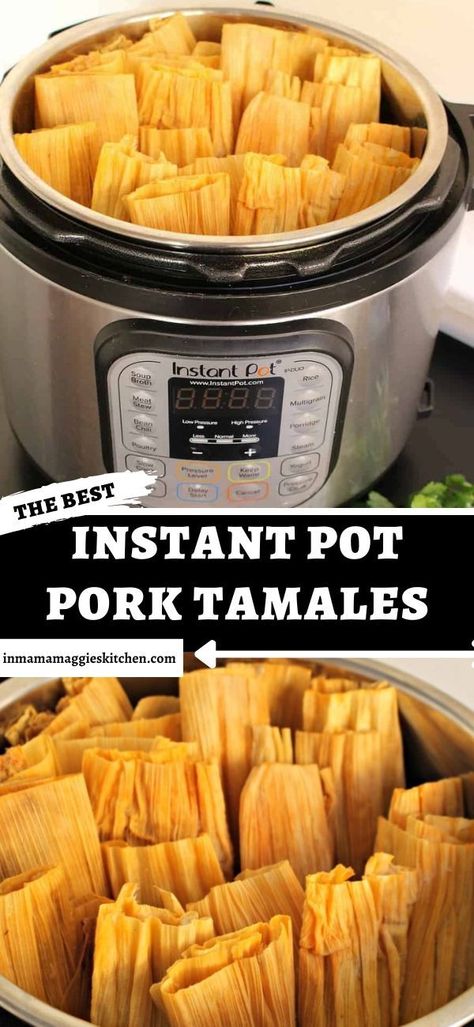 Tamale Meat Recipe, Easy Tamales Recipe, Homemade Tamales Recipe, Tamales Recipe Pork, Pork Tamales, Tamale Recipe, Mexican Recipe, Instant Pot Pork, Best Instant Pot Recipe