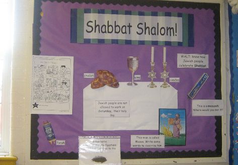 Judaism / Shabbat Classroom Display Photo - SparkleBox Bullentin Boards, Babymoon Photos, Shabbat Candles, Classroom Display, Diy Tray, Tray Diy, Perfume Tray, Shabbat Shalom, Jewish People