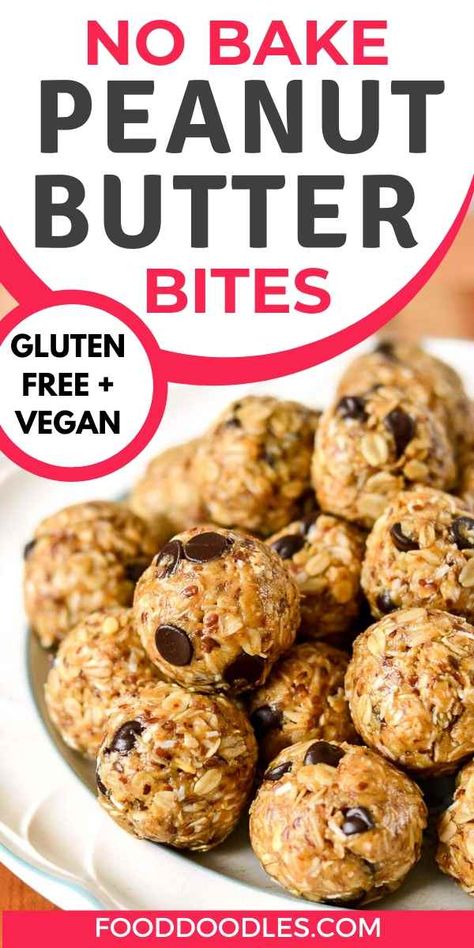 No Bake Energy, Energy Balls, Energy Bites, School Snacks, Protein Snacks, Perfect Breakfast, Healthy Sweets, So Delicious, Healthy Snacks Recipes