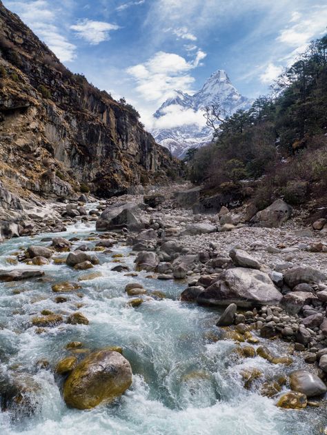 Creepy Old Houses, Himalayan Mountains, Chile Travel, Everest Base Camp, Landlocked Country, Nepal Travel, River Photography, Se Asia, Mountain Photography