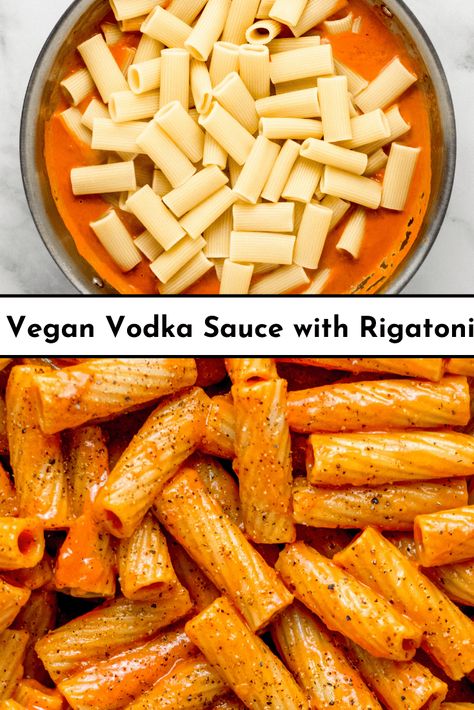 This vegan vodka sauce is made with coconut milk for a luscious, creamy pasta without the dairy. #veganrecipes #vegetarianrecipes #pastarecipes #weeknightdinner Pasta Coconut Milk, Vegan Vodka Sauce, Vodka Sauce Recipe, Vodka Sauce Pasta, Marinara Sauce Recipe, Vodka Pasta, Dairy Free Dinner, Vodka Sauce, Creamy Pasta