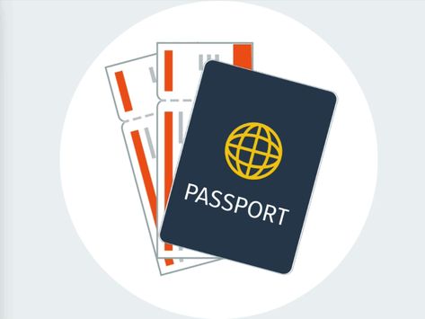 Passport Graphic Design, Ticket Animation, Dream Job Ideas, Airport Illustration, Travel Animation, Infographic Video, Process Map, Vector Animation, Rajasthani Art