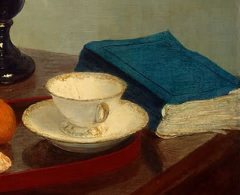 huariqueje: Henri Fantin-Latour (French, 1836-1904) - Still Life with Blue Book (Detail), 1874 Fantin Latour, Henri Fantin Latour, Arte Indie, Rennaissance Art, Blue Book, Oil Painting Reproductions, Old Paintings, Blue Books, Still Life Art