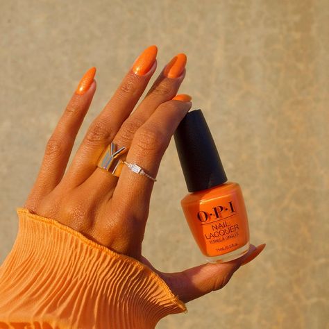 Opi Orange Nail Polish, Cream Nail Polish, Press On Nail Business, Cream Nail, Orange Nail Polish, Nails Opi, Hermes Orange, Nail Business, Valley Girl