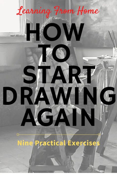 How to Start Drawing Again_ 9 Practical Exercises Drawing Ideas Practice, Ways To Improve Drawing Skills, Tips To Improve Your Art, Charcoal Drawing Practice, Drawing Reference Beginners, How To Start Drawing People, How To Start Drawing Again, How To Improve Your Art Skills, How To Practice Art