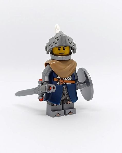 Sir Aldric of House Ravenna. Fell Knight from the Black Falcon Kingdom. Sir Aldric of House Ravenna, the eldest son of Regent Onyx in The… | Instagram Cool Lego Minifigures, Lego Skyrim, Lego Knights Kingdom, Lego Dnd, Black Falcon, Lego Medieval, Lego Decorations, Lego Knights, Custom Minifigures