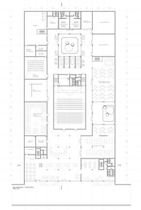 A Student Centre in University Campus on Behance Warsaw University, Landscape Architecture Plan, Architecture Program, Campus Design, University Architecture, Student Center, Diagram Architecture, University Campus, Architecture Plan