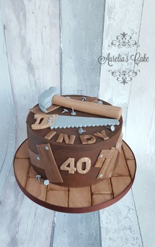 Joiner cake. - cake by Aurelia's Cake - CakesDecor Tool Box Cake, Father's Day Cake, Dad Birthday Cakes, Homemade Birthday Cakes, Fathers Day Cake, Cupcakes Decorados, Tool Cake, Gateaux Cake, Birthday Cakes For Men