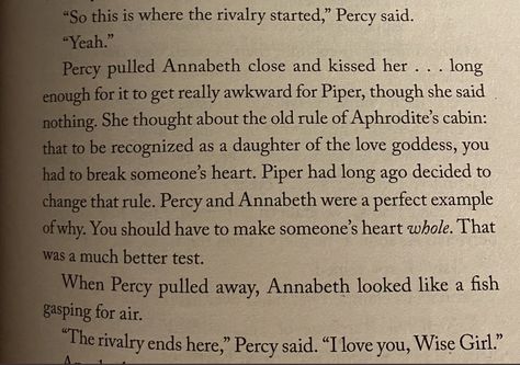 percy jackson annabeth chase percabeth quotes Percabeth Quotes, Kiss Quote, Chasing Quotes, Percy Jackson Annabeth, Percy Jackson Annabeth Chase, Percy Jackson Ships, Percy And Annabeth, Wise Girl, Percy Jackson Quotes