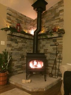 1000+ ideas about Wood Stove Hearth on Pinterest | Wood Stoves ... Tile Behind Pellet Stove, Wood Stove Corner Ideas, Wood Burning Stove Decor, Wood Stove Decor, Wood Burning Stove Corner, Corner Wood Stove, Wood Stove Surround, Hearth Ideas, Stove Hearth