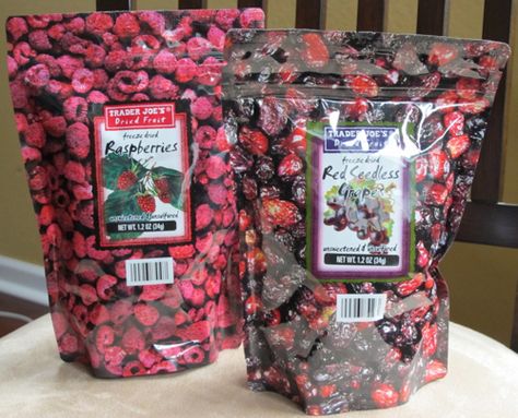 Freeze Dried Berries, Trail Food, Dried Berries, Freeze Dried Fruit, New Food, Eat To Live, Red Grapes, Ice Tea, Trader Joe