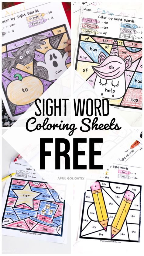 Sight Words Coloring Pages Free, Sight Word Activities 3rd Grade, Color By Cvc Word Free, Color By Words Free Printable, Color By Sight Word Free Printables, Sight Word Coloring Pages Free, Color By Sight Word Free, Sight Words 1st Grade, Sight Word Printables