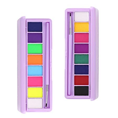 Water Activated Eyeliner, Eyeliner Palette, Neon Face Paint, Paint Makeup, Bright Makeup, Graphic Makeup, Graphic Eyeliner, Diy Eyelash Extensions, Colored Eyeliner