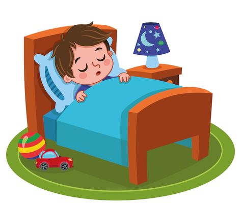 Premium Vector | Vector illustration of a sleeping boy Kid Sleeping, Sleep Cartoon, Time Clipart, Bed Vector, Sleeping Drawing, Sleeping Boy, Sleep Early, Boy Illustration, Baby Sleep Problems