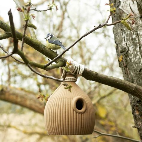 🐦 Invite nature into your garden with our 3D Printed Eco-Friendly Bird House! Designed with care and precision, this birdhouse not only provides a safe haven for birds but also adds a touch of modern style to your outdoor space.  🔹 Sustainable Design - Crafted from biodegradable PLA, our birdhouses are environmentally friendly and designed to blend seamlessly into natural surroundings. Wooden Train Track, Spy Camera, Wooden Train, Safe Haven, Outdoor Bench, Birdhouse, Sustainable Design, Touch Of Modern, Bird Houses