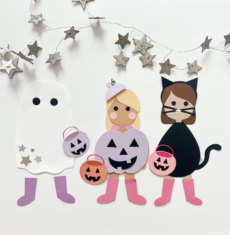 Kitty Craft, Halloween Craft Kits, Stick Photo, Craft Kits For Kids, Halloween Crafts For Kids, Ghost Pumpkin, Fall Halloween Decor, Cat Crafts, Trick Or Treater