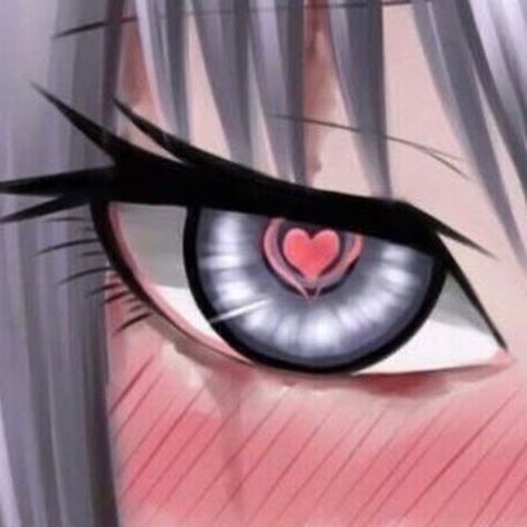 Yandere Heart Eyes, Heart Eyes Anime Pfp, Anime Heart Eyes Aesthetic, Heart Pupils Anime, Yandere Eyes, Anime Heart Eyes, Yandere Face, Crazy Yandere, Robin Onepiece