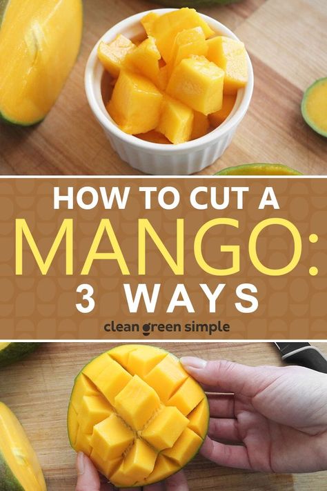 Know 3 ways to cut your favourite mango to have with different kinds of dishes. Check it! Vegan Basics, Vegan Tips, Quick Vegan, Quick Vegan Meals, Vegan Salads, Healthy Vegan Snacks, Clean Green, Mango Fruit, Mango Recipes