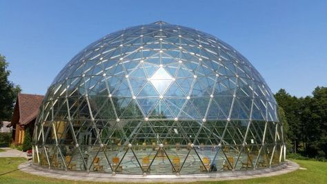 Structure Paint, Dome Greenhouse, Geodesic Domes, Dome Building, Dome Structure, Geodesic Dome, Air Cargo, Architecture Plan, European Union