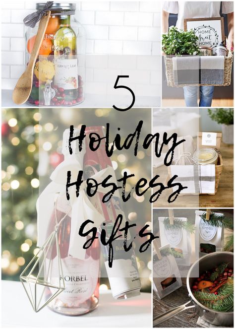 5 Hostess Gifts for the Holidays - Within the Grove Christmas Party Hostess Gifts, Christmas Host Gift, Homemade Hostess Gifts, Hostess Basket, Open House Gifts, Holiday Host Gift, Small Hostess Gifts, Party Host Gift, Diy Hostess Gifts