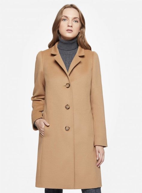 Camel wool coat with detachable nylon bib - Cinzia Rocca Camel Wool Coat, Cinzia Rocca, Polo Coat, Womens Jackets Casual, Max Co, Casual Jackets, L L Bean, Casual Jacket, Luxury Outfits