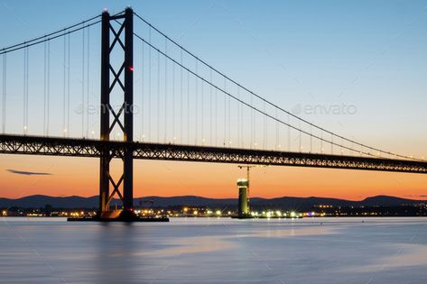 Road Bridge, Bridge Painting, Historical Landmarks, Uk Travel, Bay Bridge, Edinburgh, Sunrise Sunset, Bridge, Scotland