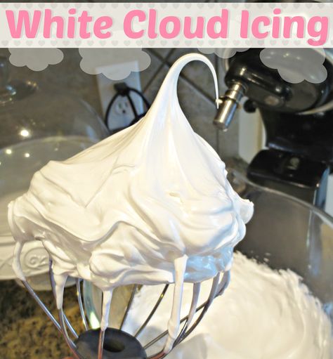 Cloud Frosting, How To Make Clouds, Cloud Cake, Cake Frosting Recipe, White Frosting, Kitchen White, Birthday Cake Recipe, Cheesecake Desserts, Recipe Blog