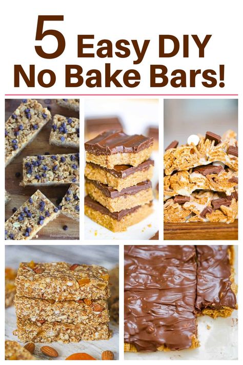 No Bake Snack Bars, Easy No Bake Breakfast Ideas, No Bake Cookie Bars Easy Recipes, No Bake Bars Recipes, No Bake Dessert Bars, No Bake Breakfast Bars, No Bake Cereal Bars, Mom Snacks, Bake Breakfast