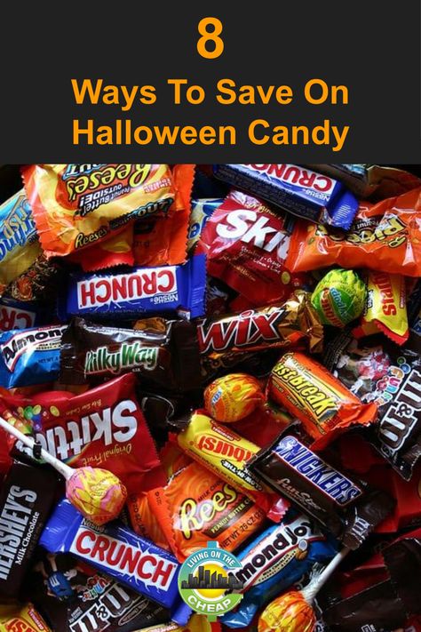 It's officially time to start building your stockpile of candy for the annual parade of trick-or-treaters on October 31. Check out this post for 8 ways to save on Halloween candy this year. #moneysavingtips #frugalhalloween #cheaphalloween #frugalliving Halloween Candy For Trick Or Treaters, Cheap Halloween Candy Ideas, Halloween Candy Bag Ideas For Trick Or Treaters, Candy Alternatives For Halloween, Inexpensive Halloween Treats, Halloween Treats For Trick Or Treaters, Halloween Candy Ideas To Pass Out, Trick Or Treat Candy Ideas, Halloween Candy Bag Ideas