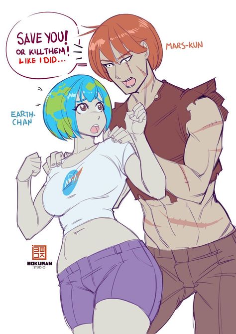 Here he is! Principal Milky-Way. Also known as Milky-Way Sama - By BSApricot | Earth-chan | Know Your Meme Anime Look Alike, Earth Kun, Kawaii Earth, Cartoons As Anime, Mars And Earth, Earth Chan, Hair Dyed, The Planet Earth, Cartoon As Anime