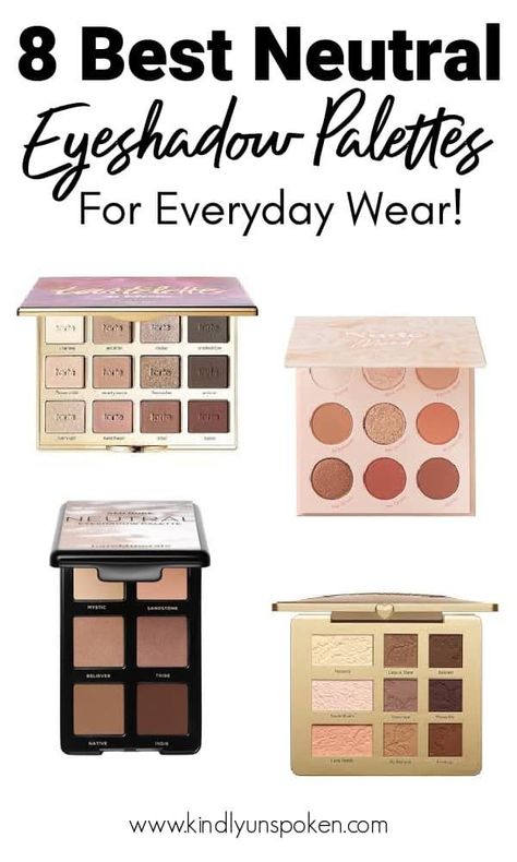 Looking for the best everyday eyeshadow palette? Check out the 8 Best Neutral Eyeshadow Palettes for everyday wear including both high end and quality drugstore eyeshadow palettes! These affordable everyday eyeshadow palettes have both cool and warm matte eyeshadows perfect for creating both natural eye makeup looks and romantic, smokey eye makeup looks. #eyeshadow #drugstoremakeup #highendmakeup #bestmakeup Romantic Smokey Eye, Natural Eye Makeup Looks, Makeup Looks Eyeshadow, Best Drugstore Eyeshadow, Affordable Eyeshadow Palettes, Drugstore Eyeshadow Palette, Drugstore Eyeshadow, Natural Eyeshadow Palette, Everyday Eyeshadow