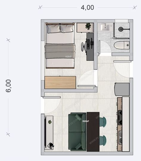 Floor Plan Studio Apartment, Studio Apartment Layout Floor Plans, Apartment Layout Floor Plans, Tiny Studio Apartments Layout, Plan Studio, Small Apartment Plans, Studio Apartment Floor Plans, Studio Floor Plans, Tiny Studio Apartments