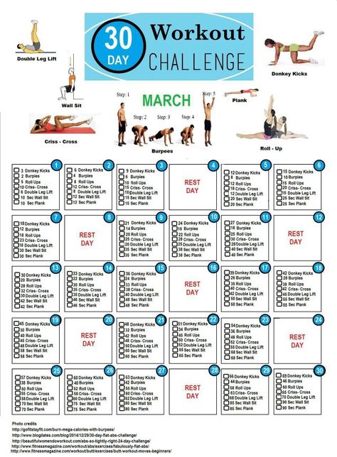 Full body 30 day challenge March Workout Challenge, 30 Day Full Body Workout, Beginner Gym Workout Routine, Full Body Workout Challenge, Work Out Routines Gym, Arm Workout Women, Body Challenge, Month Workout, 30 Day Workout Challenge