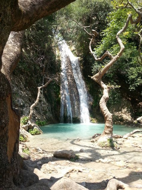 Neda waterfalls in Greece http://looneystories.blogspot.gr/2013/08/road-trip-in-greece.html Cyprus Island, Waterfall Pictures, Ancient Temple, Senior Trip, The Siren, Places To Be, Short Story, Rhodes, Cyprus