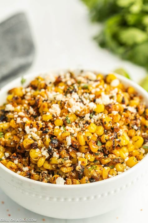 Blackstone Mexican Street Corn - grillonadime.com Mexican Street Corn Recipe, Street Corn Recipe, Mexican Corn Salad, Mexican Seasoning, Princess Pinky Girl, Mexican Street Corn Salad, Pinky Girl, Corn Salad Recipes, Griddle Recipes