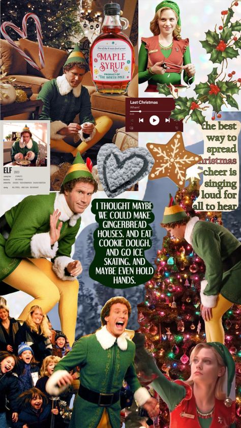 #elf#aesthetic#christmas#movies Elf Christmas Movie Aesthetic, Elf Movie Background, Elf Aesthetic Movie, Christmas Movie Wallpaper Aesthetic, Elf Movie Aesthetic Wallpaper, Christmas Wallpaper Aesthetic Funny, Elf The Movie Wallpaper, Christmas Movie Wallpaper Iphone, Elf Movie Wallpaper Iphone