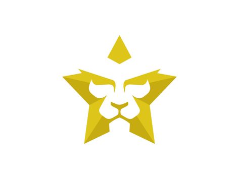 Star Lion by ganang bernady Logo Lion, Business Marketing Design, Star Logo Design, Lion Star, Kids Room Paint, Room Painting, Lion Logo, Ad Astra, Lion Design