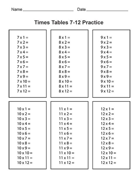 Free Printable Multiplication Worksheets | Free Printable Multiplication Worksheets Free Printable Multiplication Worksheets, Times Tables Worksheets, Table Worksheet, Multiplication Times Tables, Printable Multiplication Worksheets, Math Multiplication Worksheets, Money Worksheets, Multiplication Worksheets, Math Multiplication