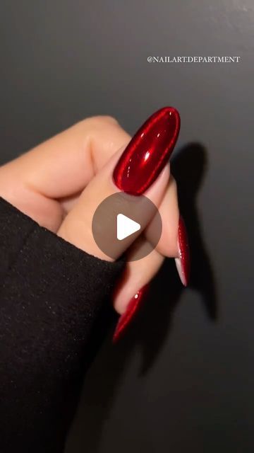 Siri | NAIL ARTIST & MENTOR | Siranush Ambartsumian on Instagram: "Red Jelly Nail Trend ✨❤️🎄 @nailart.department’s version 🥰👌 Tutorial, as promised!

In my work I used @nailspiracy.shop products 🖤

• Builder Gel - Essential BLUSH
• Chrome Pigment Powder - HALO
• Jelly Gel - Vitrage RED
• No-Wipe Top - GLOSS

#nailspiracy #nailartdepartment" Red Nail Chrome, Christmas Nails Square Long, Red Nails With Cherries, Red Nails With Chrome, Jelly Nails Tutorial, Red Chrome Nails Designs, Nail Art Designs Red, Jelly Gel Nails, Red Jelly Nails