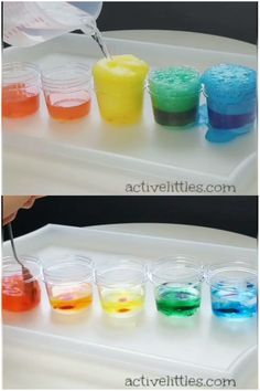 Preschool Steam, Science Experiments Kids Easy, Experiments For Preschoolers, Kids Stem Activities, Preschool Color Activities, Science Experiment For Kids, Kids Activities At Home, Experiment For Kids, Preschool Science Activities