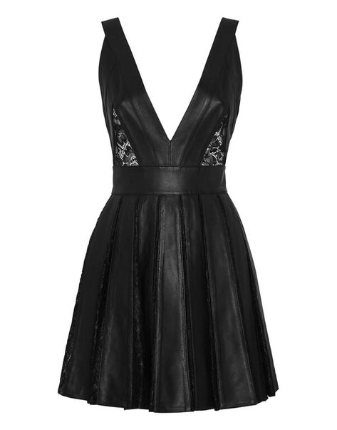 Leather Mini Dress Lace Rocker Chic Outfit, Mini Dress Lace, Skirt Straight, Leather Mini Dress, Full Circle Skirts, Dolce E Gabbana, Formal Style, Philipp Plein, Full Circle