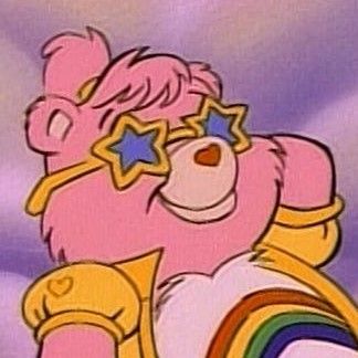 Care Bear Cartoon, Profile Pics Ideas, Pink Care Bear, Cartoon Pfp, Pics Ideas, Care Bear, Profile Pics, Baby Angel, Care Bears