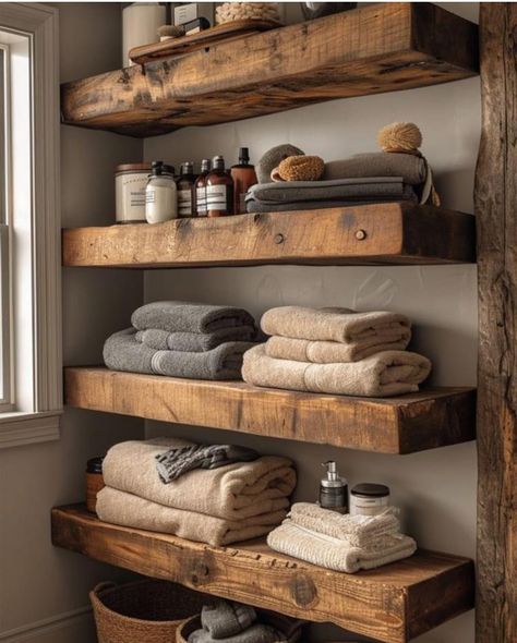 Rustic Modern Bathrooms, Mountain Home Bathroom, House Improvement Ideas, Rustic Chic Bathrooms, Rustic Apartment, Rustic Bathrooms, Bathroom Inspiration Decor, Dream Apartment, Cozy Room